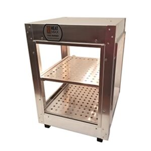 HeatMax 14x14x20 Commercial Food Warmer, Pizza, Pastry, Patty, Empanada, Hot Food, Concession, Convenience Store, Fund Raising, Display Case
