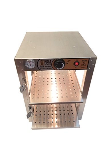 HeatMax 14x14x20 Commercial Food Warmer, Pizza, Pastry, Patty, Empanada, Hot Food, Concession, Convenience Store, Fund Raising, Display Case