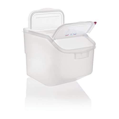 araven 00918 Ingredient Bin, BPA Free, Sliding Lid, 13 gal