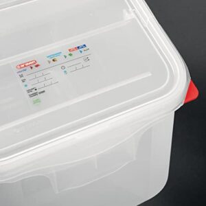 araven 00918 Ingredient Bin, BPA Free, Sliding Lid, 13 gal