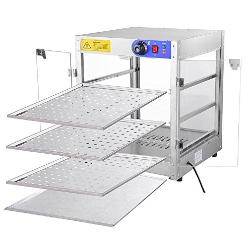 Koval Inc. Commercial 3 Tier Food Warmer Display Case Pizza Cabinet