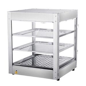 Koval Inc. Commercial 3 Tier Food Warmer Display Case Pizza Cabinet