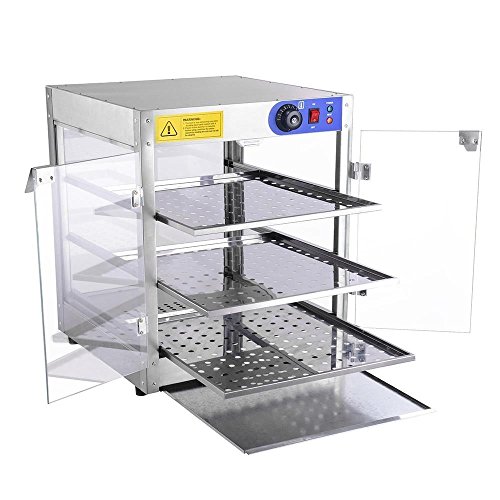 Koval Inc. Commercial 3 Tier Food Warmer Display Case Pizza Cabinet