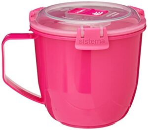 sistema to go collection soup mug, large, 1 count, colors may vary, 900 milliliters