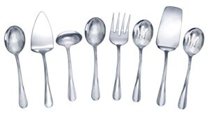 gourmet basics by mikasa kaylee 8-piece stainless steel hostess serving utensil set