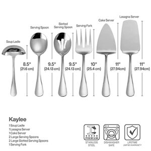 Gourmet Basics by Mikasa Kaylee 8-Piece Stainless Steel Hostess Serving Utensil Set