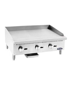 atosa usa atmg-36 heavy duty stainless steel 36-inch manual griddle - propane by atosausa