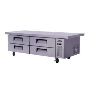 atosa 76" commercial 4 drawer refrigerated chef base mgf8454