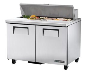 true tssu-48-12-hc commercial cold food prep table with hydrocarbon refrigerant, 36.75" height, 30.125" width, 48.375" length