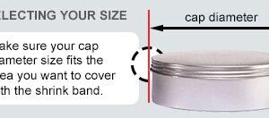 PERFORATED SHRINK WRAP BANDS, TAMPER SEAL SHRINKBANDS Heat Cellophane Seal (200, 2 1/2" - 2 3/4" Diameter)