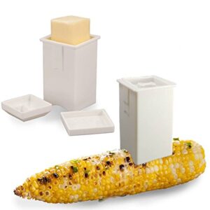 happy sales corn butter spreader (set of 2), white
