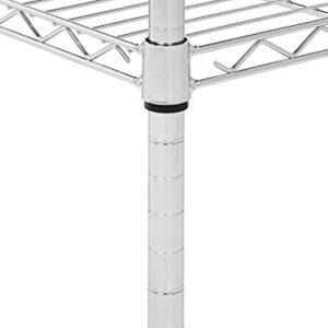 Commercial Chrome Wire Shelving Posts 24" - 4 Posts