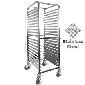 Front-Load Knock Down Bakery Rack All Stainless Steel, for Full Size Sheet Pans (1, For 20 trays)