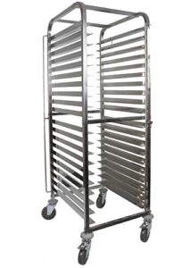 front-load knock down bakery rack all stainless steel, for full size sheet pans (1, for 20 trays)