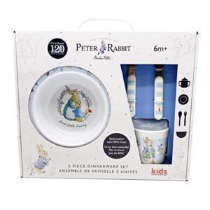 Beatrix Potter Peter Rabbit 5 Piece Melamine Dinnerware Set