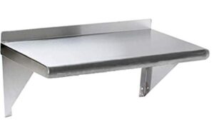 stainless steel wall mount shelf 18 x 30 - nsf - heavy duty