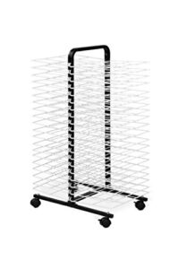 american educational products a-c1168 drying rack on wheels, 40 shelf, 7" height, 18" wide, 48" length