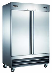 xiltek new 54" commercial reach-in all stainless steel full refrigerator cooler 47 cu. ft.