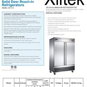 Xiltek New 54" Commercial Reach-In All Stainless Steel Full Refrigerator Cooler 47 cu. Ft.