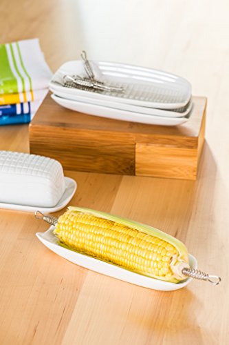 BIA Cordon Bleu 9" Corn Dish, Set of 4, White