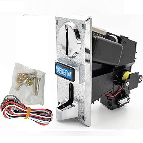 BLEE Multi Coin Acceptor CPU Programmable 6 Type Coin Validator Electronic Selector with Wires Mechanism Arcade Mech for Vending Washing Machine