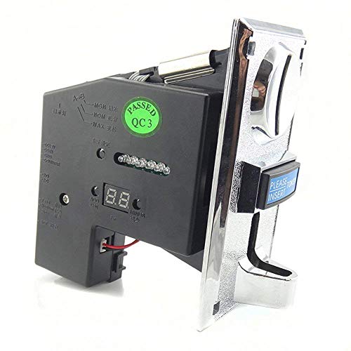 BLEE Multi Coin Acceptor CPU Programmable 6 Type Coin Validator Electronic Selector with Wires Mechanism Arcade Mech for Vending Washing Machine