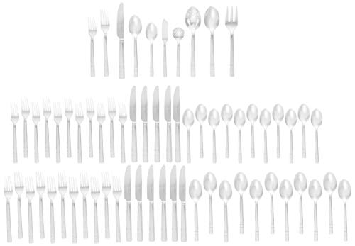 HENCKELS Flatware Set, 65-pc, Clear