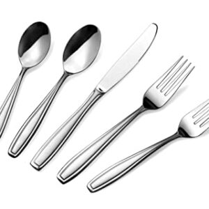 Radley & Stowe 20-Piece Silverware Set, Service for 4, Durable Stainless Steel Flatware, Dishwasher Safe Cutlery with Matte Finish Handle