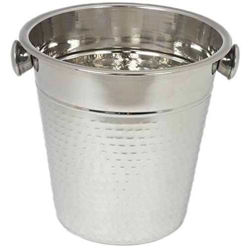 Chef Craft Hammered Champagne Bucket, 4 Quart, Stainless Steel