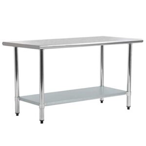 kitchen work table stainless steel 24x72 inch work table heavy duty commercial kitchen prep restaurant adjustable bullet feet table