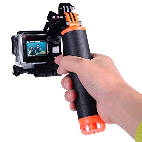 Suptig Trigger Waterproof Pistol Shutter Trigger Kit Floating Hand Grip for GoPro Hero 8 Hero 7 Hero 6 Black Gopro Hero 5 Hero 4 Hero 3+ Hero 3 Hero+LCD Yi Action Yi 4k Yi 4K+ Action SJCAM Cameras