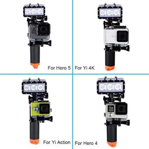 Suptig Trigger Waterproof Pistol Shutter Trigger Kit Floating Hand Grip for GoPro Hero 8 Hero 7 Hero 6 Black Gopro Hero 5 Hero 4 Hero 3+ Hero 3 Hero+LCD Yi Action Yi 4k Yi 4K+ Action SJCAM Cameras