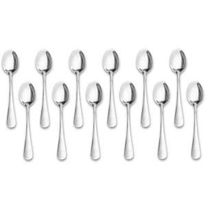 demitasse espresso spoons,12-piece mini coffee tiny stainless steel spoons bistro small spoons for dessert, tea, appetizer(4.7inch)…