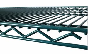 commercial epoxy wire shelving 24 x 48 - nsf (2 shelves)