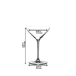 Riedel Extreme Martini Glass, Set of 2, Clear, 8.82 fluid ounces