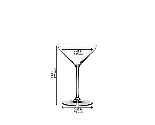 Riedel Extreme Martini Glass, Set of 2, Clear, 8.82 fluid ounces