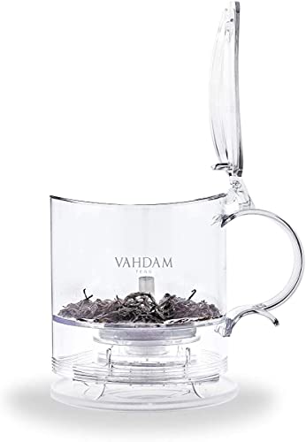 VAHDAM, Imperial Tea Maker - 16oz, Bottom Dispensing Tea Pot | Drain-Tap Technology, All-In-One Tea Kit | Best Tea Pot With Infusers For Loose Tea | Tea Steeper | Gift For Tea Lovers