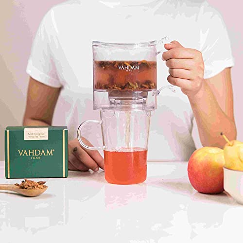 VAHDAM, Imperial Tea Maker - 16oz, Bottom Dispensing Tea Pot | Drain-Tap Technology, All-In-One Tea Kit | Best Tea Pot With Infusers For Loose Tea | Tea Steeper | Gift For Tea Lovers