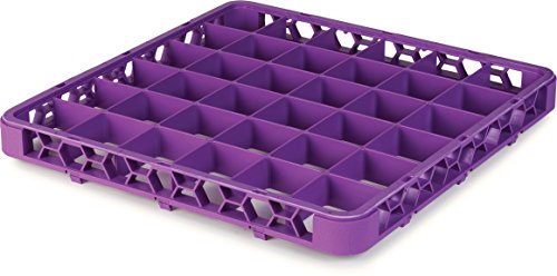 Carlisle FoodService Products RE36C89 OptiClean 36 Compartment Divided Glass Rack Extender, 1.78", Lavender