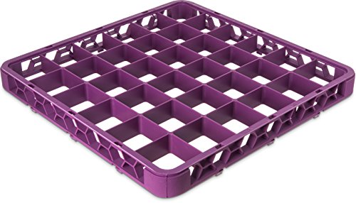 Carlisle FoodService Products RE36C89 OptiClean 36 Compartment Divided Glass Rack Extender, 1.78", Lavender