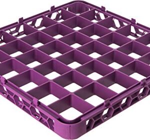 Carlisle FoodService Products RE36C89 OptiClean 36 Compartment Divided Glass Rack Extender, 1.78", Lavender