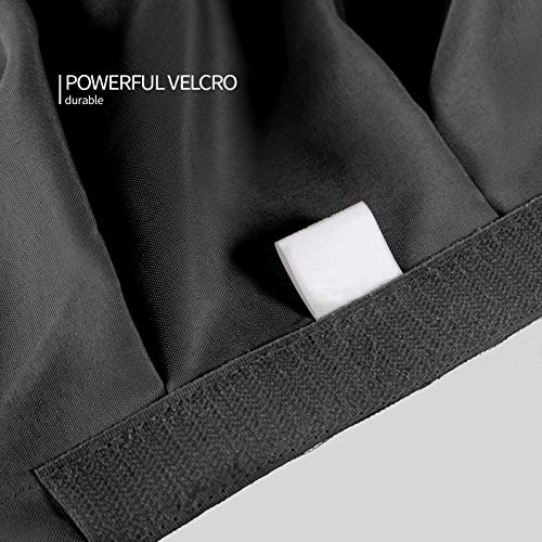 Surmente Tablecloth 14 ft Polyester Table Skirt for Weddings, Banquets, or Restaurants(Black) … …