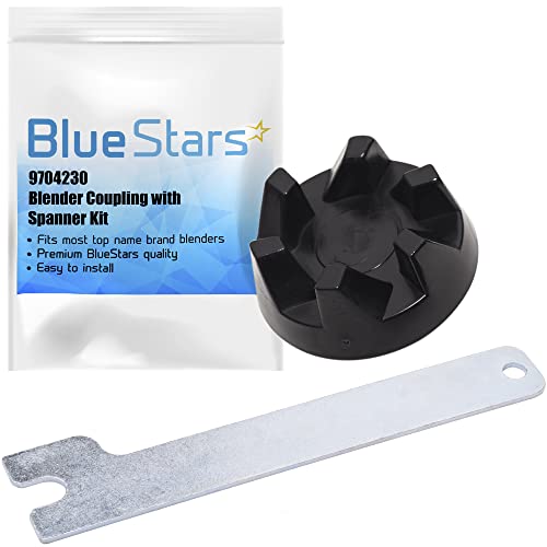 Ultra Durable 9704230 Blender Drive Coupler with Spanner Kit Replacement Parts by BlueStars - Easy to Install - Exact Fit for KitchenAid KSB5WH KSB5 KSB3 Blenders - Replaces WP9704230VP WP9704230 PS11746921