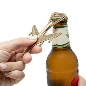 Airplane Bottle Opener - Aviation Gifts for Pilot - Airplane Decor - Gift for Veteran - Plane Beer Bottle Opener in Gift Box - Perfect Travel Gift (Airplane)