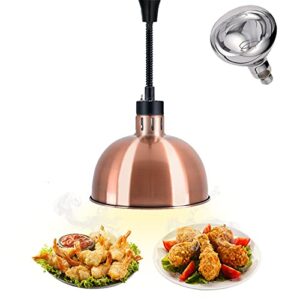 jiawanshun d type food warmer lamp food heat lamp warmer with bulb 250w 290mm commercial food warmer retractable heat lamps catering food warmers restaurant supplies food service (champagne) 110v