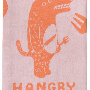 Blue Q Funny Woven Dish Towel, 100% Cotton, Soft, Super-Absorbent (Hangry)