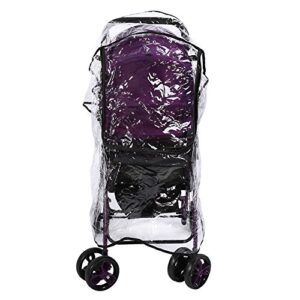 Fdit Clear Baby Stroller Rain Cover PVC Universal Waterproof Ventilation Windproof Dust Weather Shield Umbrella Pram Cover Accessory