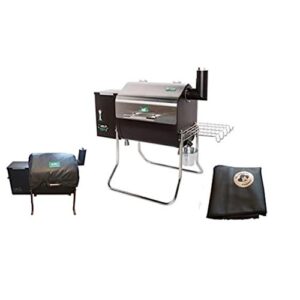 green mountain grills davy crockett pellet grill - wifi enabled with cover & gmg thermal blanket