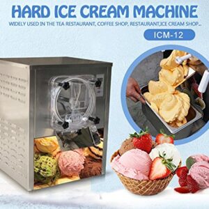 Kolice Commercial Mini Desktop Hard ice Cream Machine, Small countertop Hard ice Cream Maker, Gelato ice Cream Machine