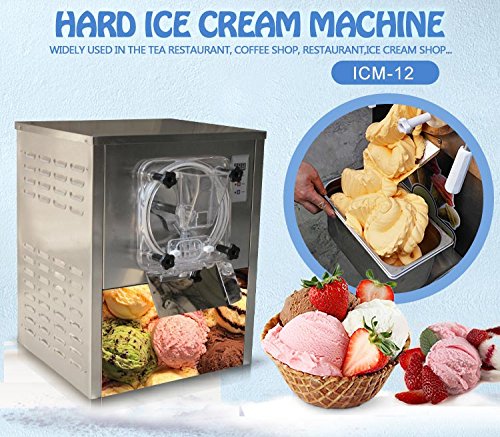 Kolice Commercial Mini Desktop Hard ice Cream Machine, Small countertop Hard ice Cream Maker, Gelato ice Cream Machine